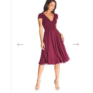 Dress The Population Corey Dark Magenta Dress NWT